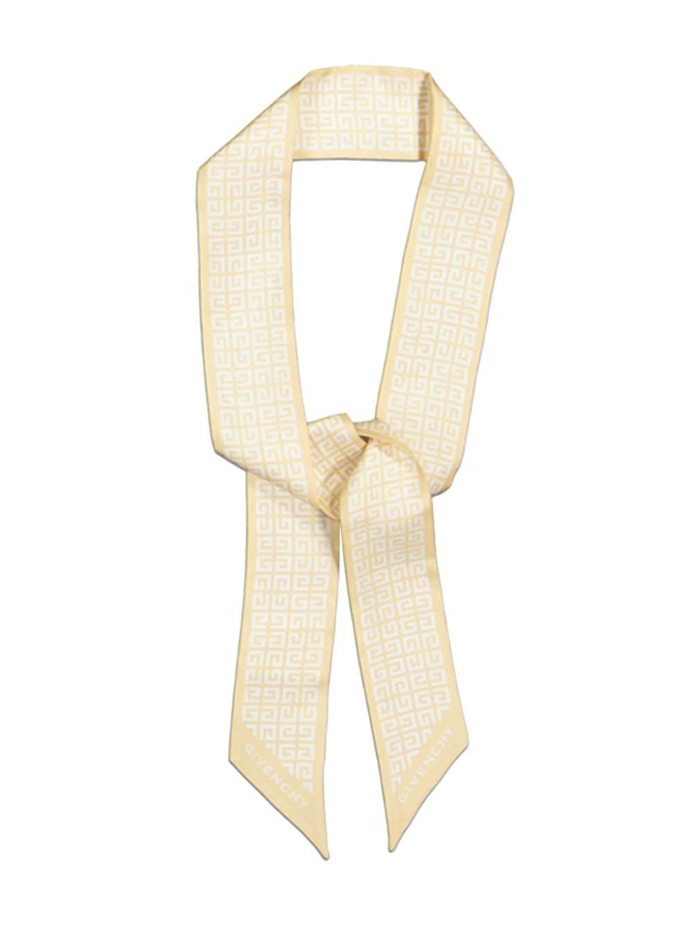 Shop Givenchy Silk Scarf In Neutrals