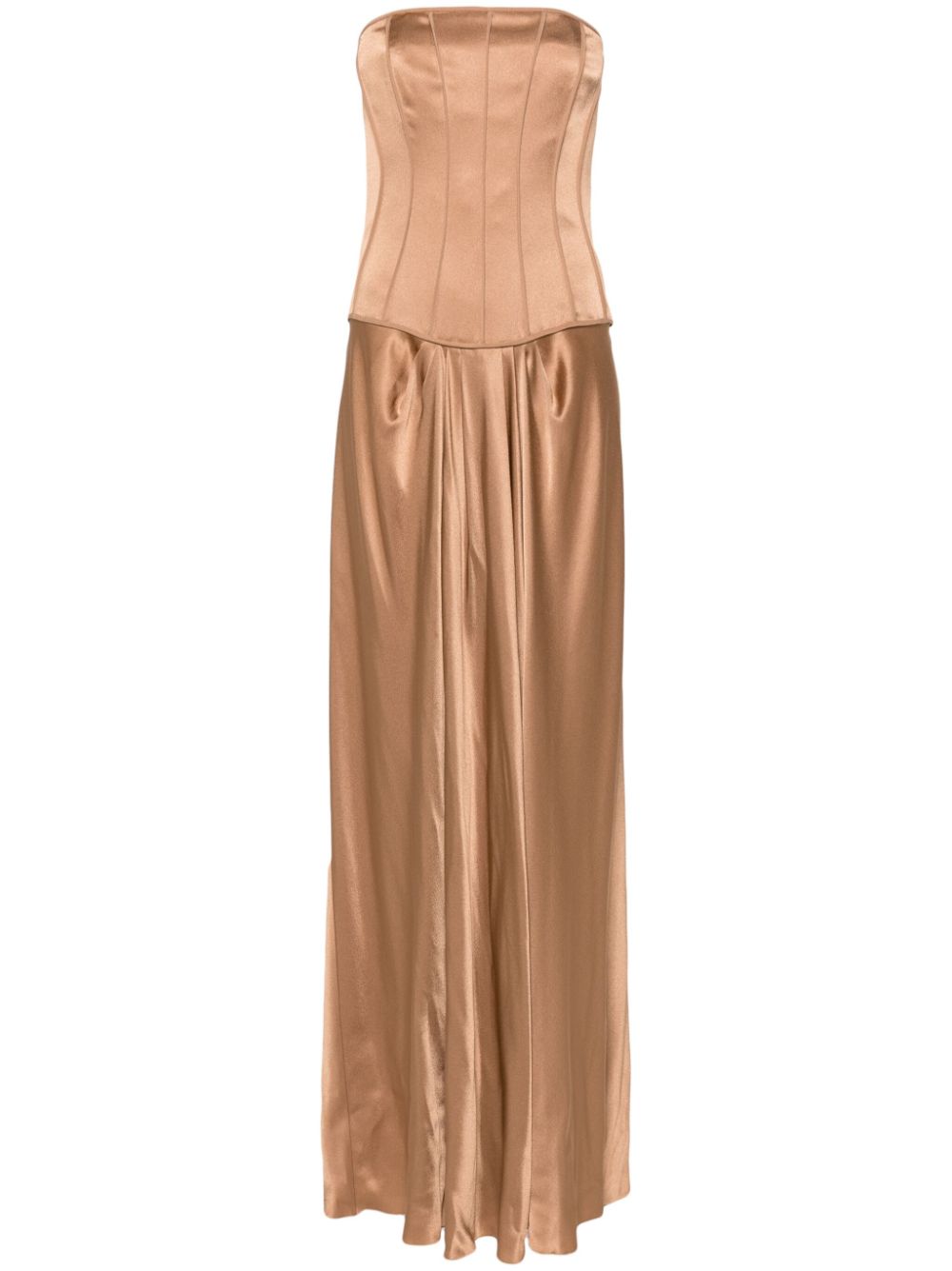 satin maxi dress