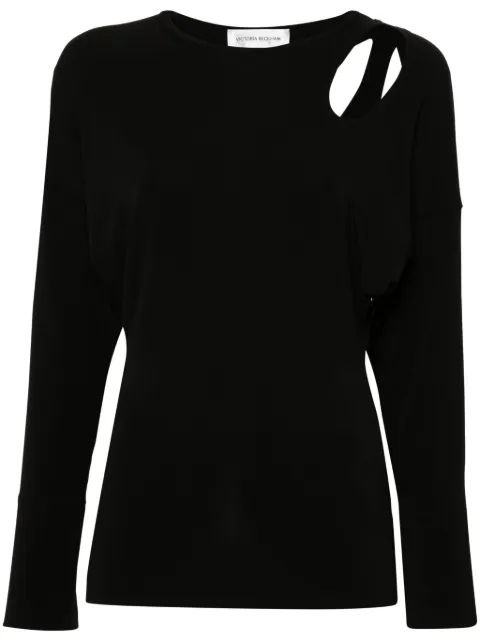 Victoria Beckham twist-detail jersey T-shirt