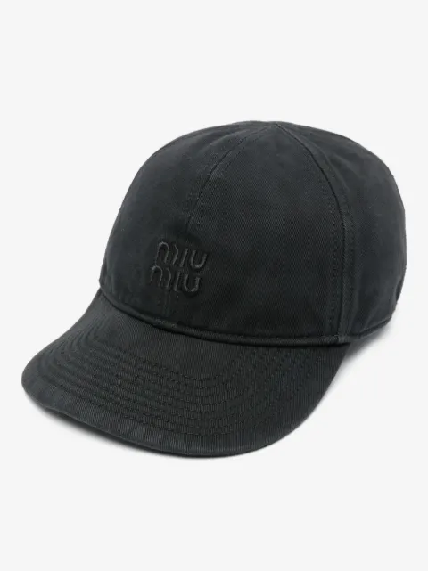 Miu Miu Drill baseball cap