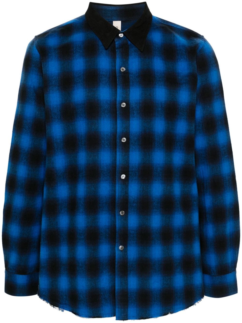 Shop Giorgio Brato Checked Shirt In Blue