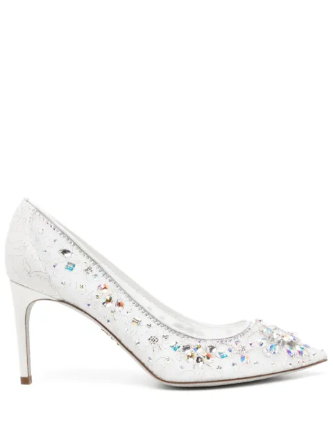 René Caovilla 80mm crystal-embellished pumps