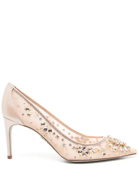 René Caovilla 80mm crystal-embellished pumps
