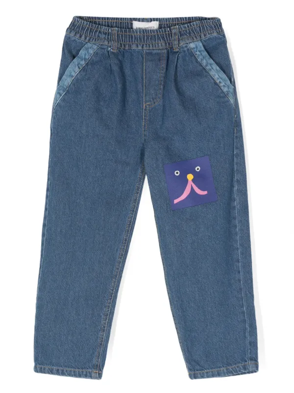 Bobo Choses Funny Face Jeans Blue FARFETCH KW