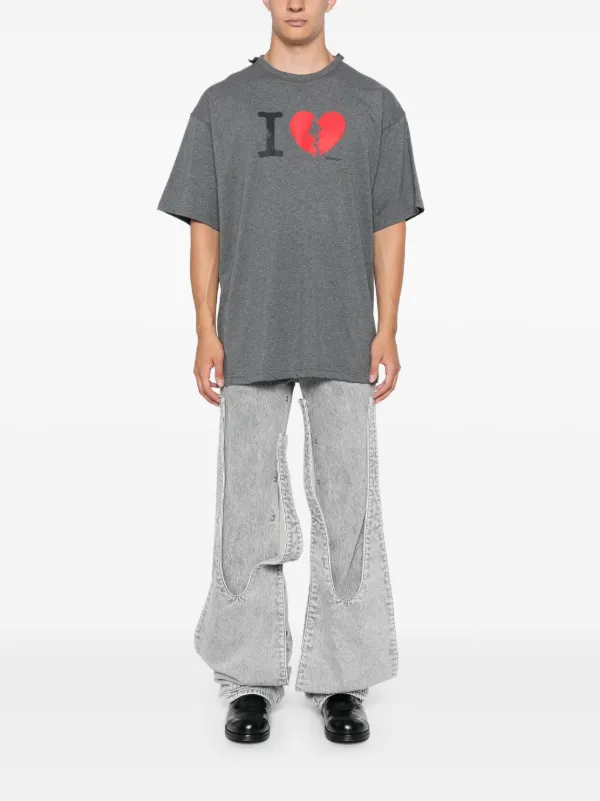 【関税込み】Magliano グレー 'I Suffer' 半袖Tシャツ Magliano I Suffer T-shirt | Grey | FARFETCH GE