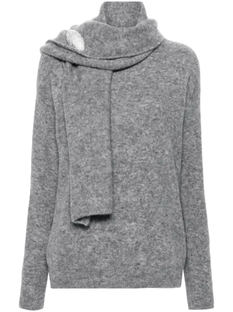Giuseppe Di Morabito brooch-detail sweater