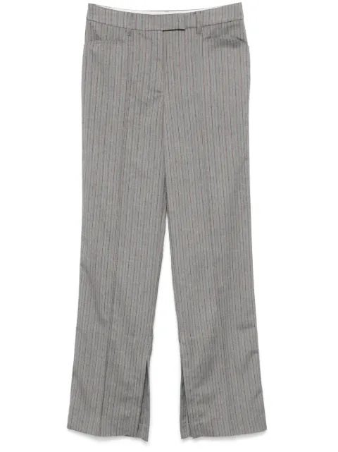 REMAIN herringbone-pattern striped trousers