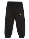 Barrow kids logo-print cargo pants - Black