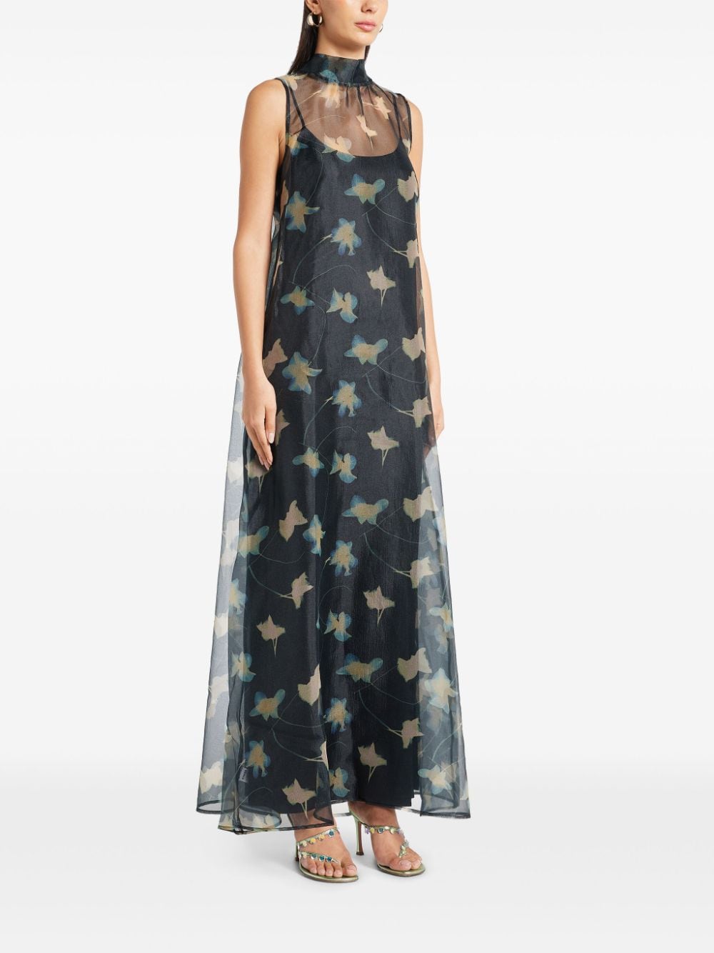 Shop Staud Albee Maxi Dress In Black