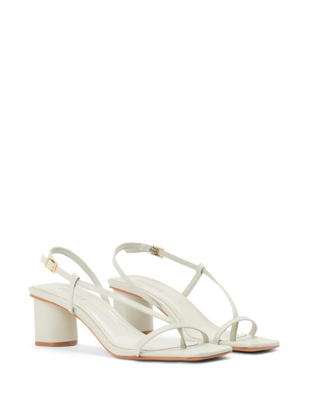 Shop Schutz 65mm New Icon Sandals In White