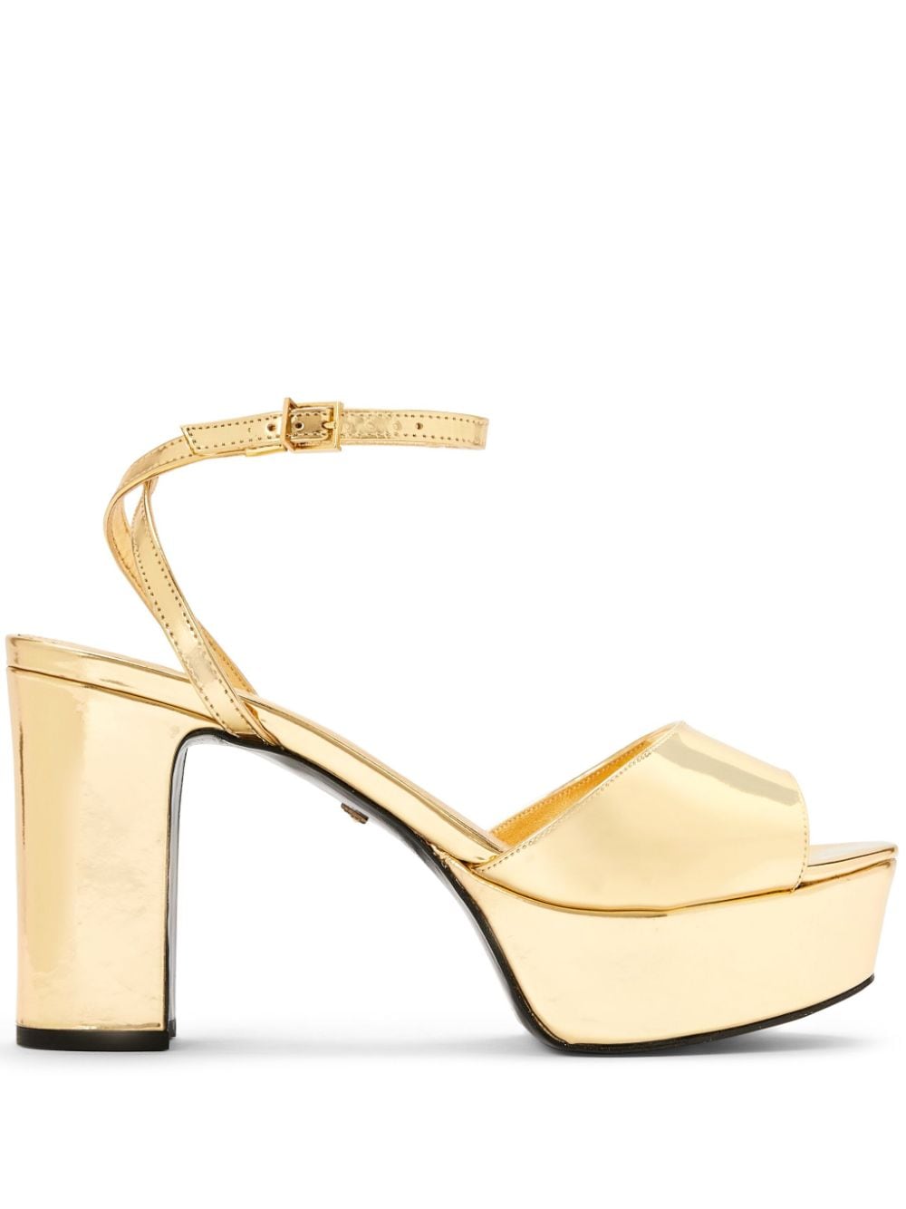 Schutz leather sandals Gold