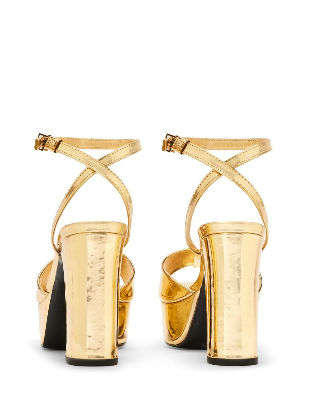 Schutz Leren sandalen Goud