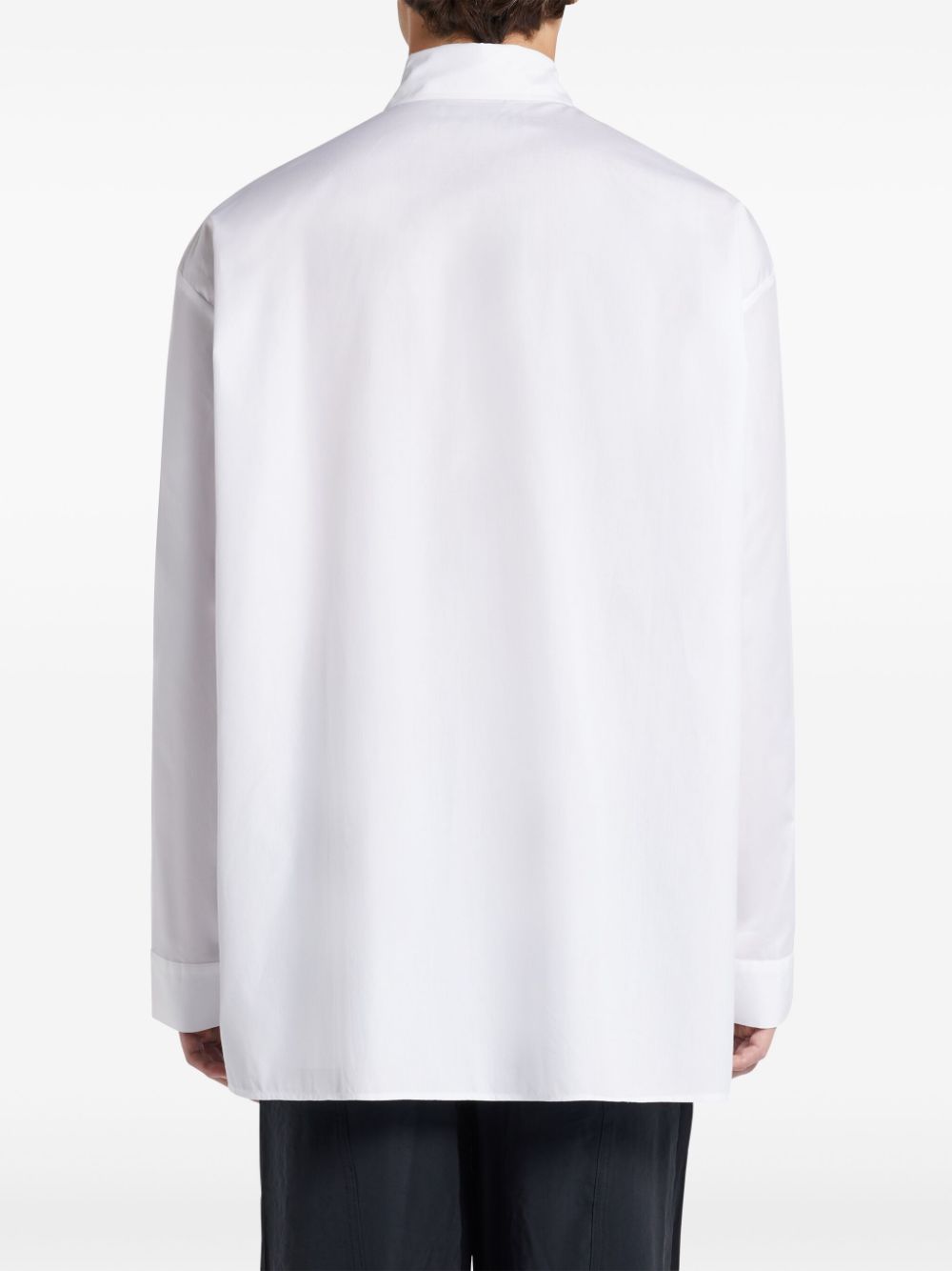 Shop Qasimi Core Poplin Shirt In White