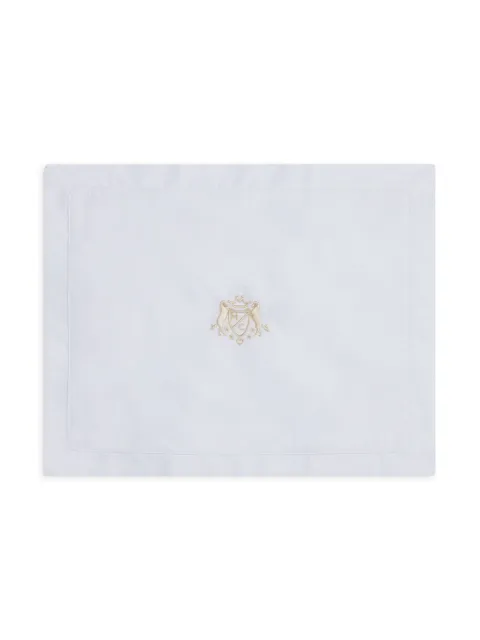 Marie-Chantal crest-embroidered cushion cover