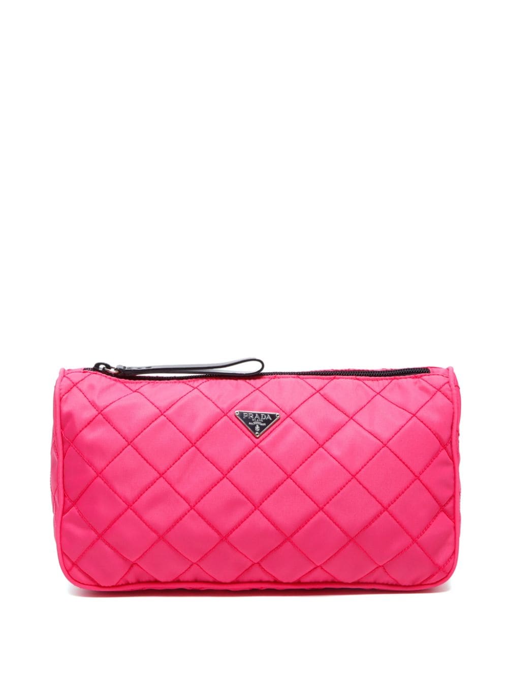 Prada Pre-Owned triangle-logo clutch bag - Rosa