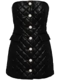 Kimhekim pearl button quilted dress - Black