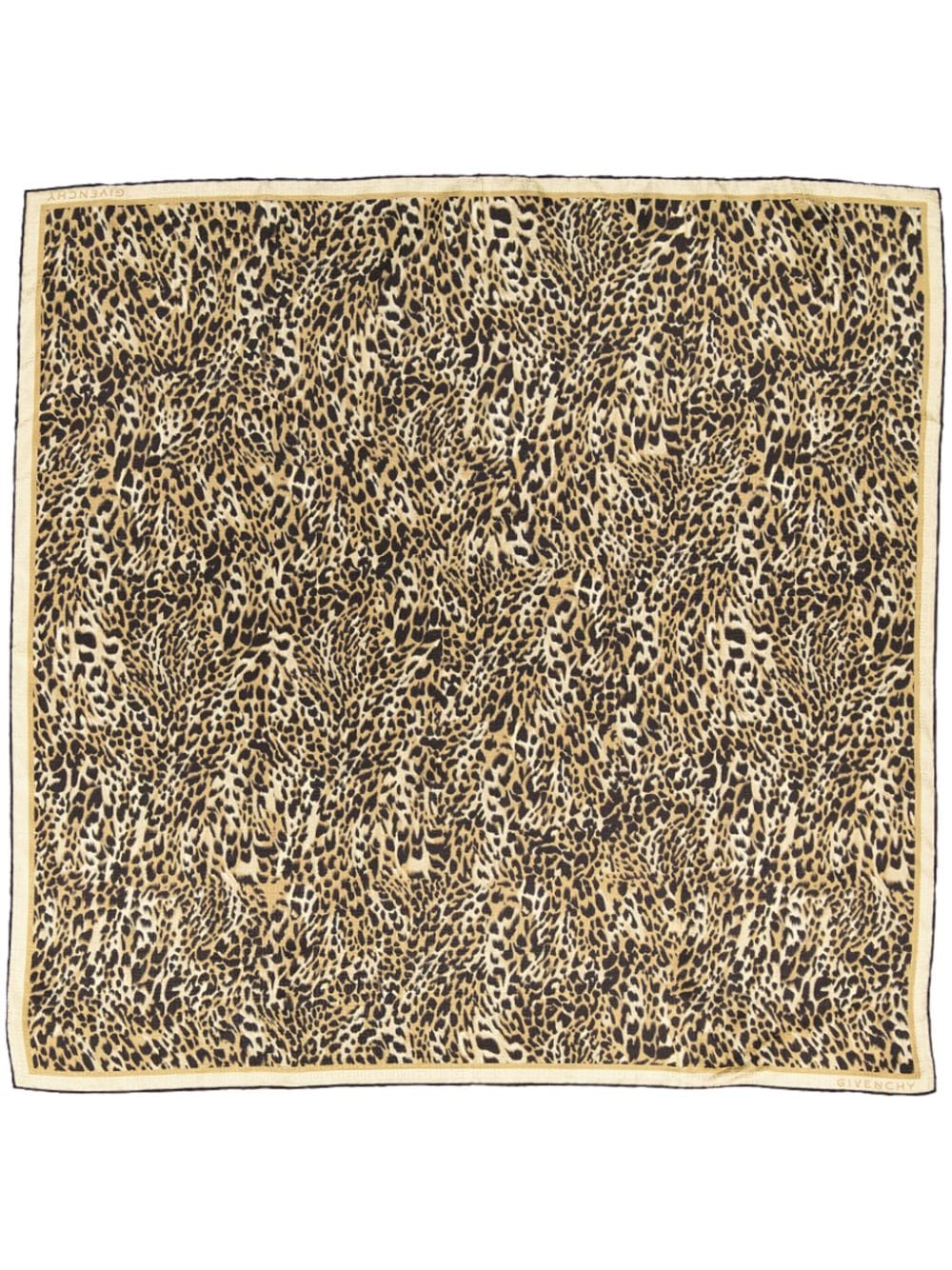 Shop Givenchy Leopard-print Scarf In Neutrals