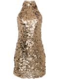 Amen sequinned mini dress - Gold