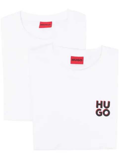 HUGO set de  dos playeras con logo estampado