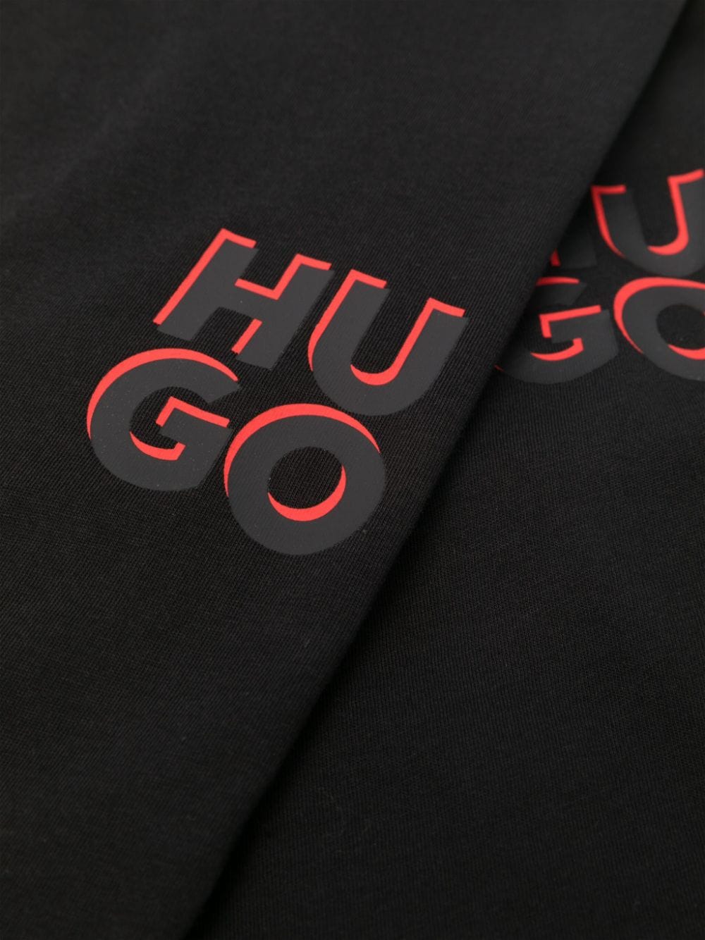 Shop Hugo Logo-print T-shirt (pack Of Two) In Black