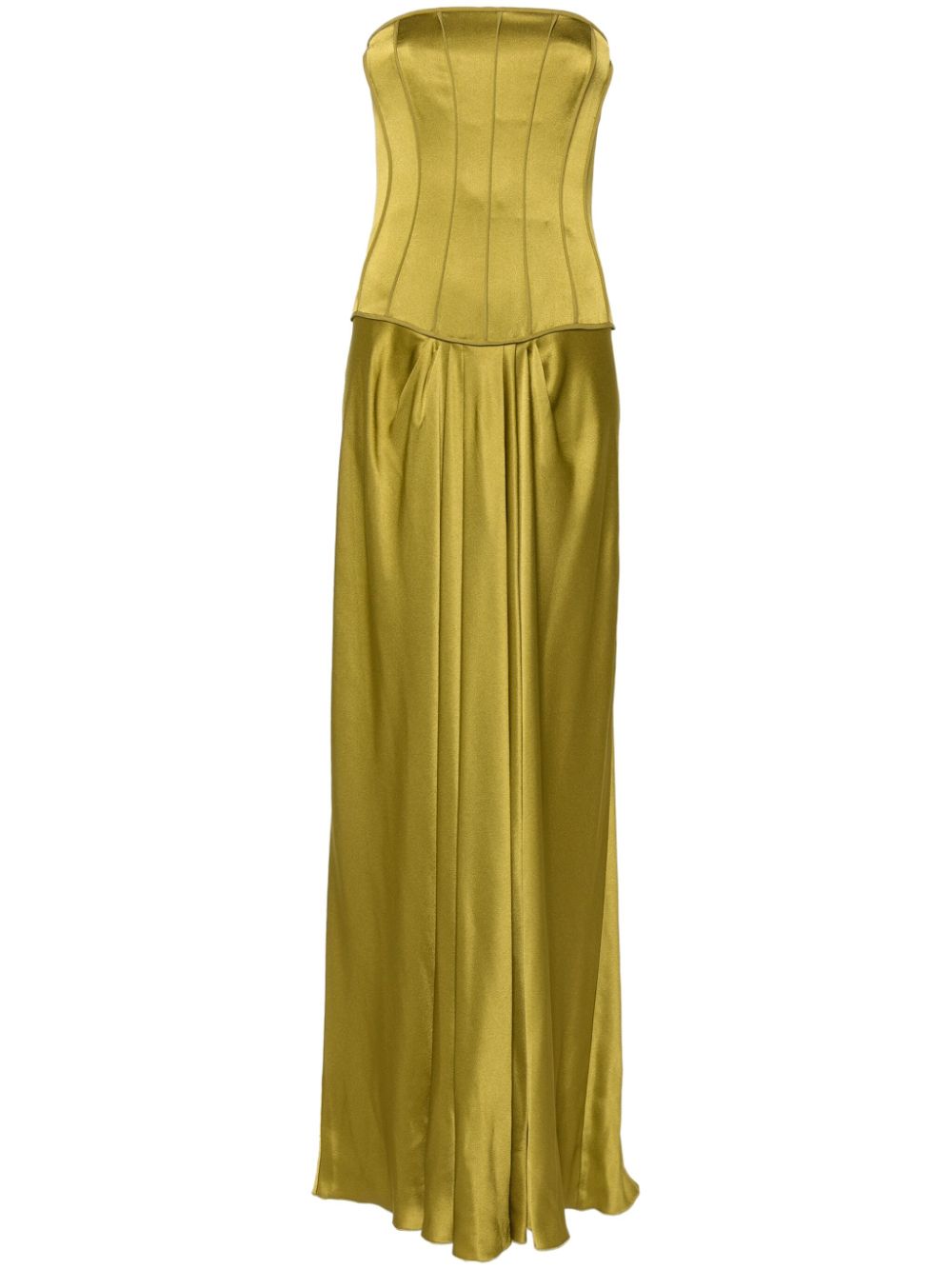 satin maxi dress