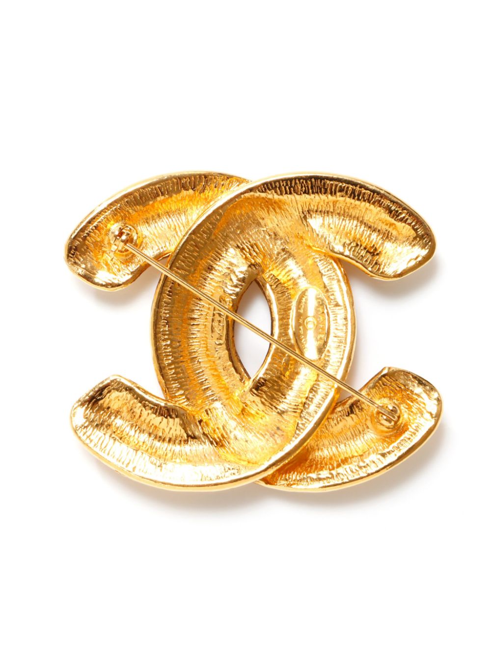 CHANEL Pre-Owned 1990s broche met CC logo - Goud