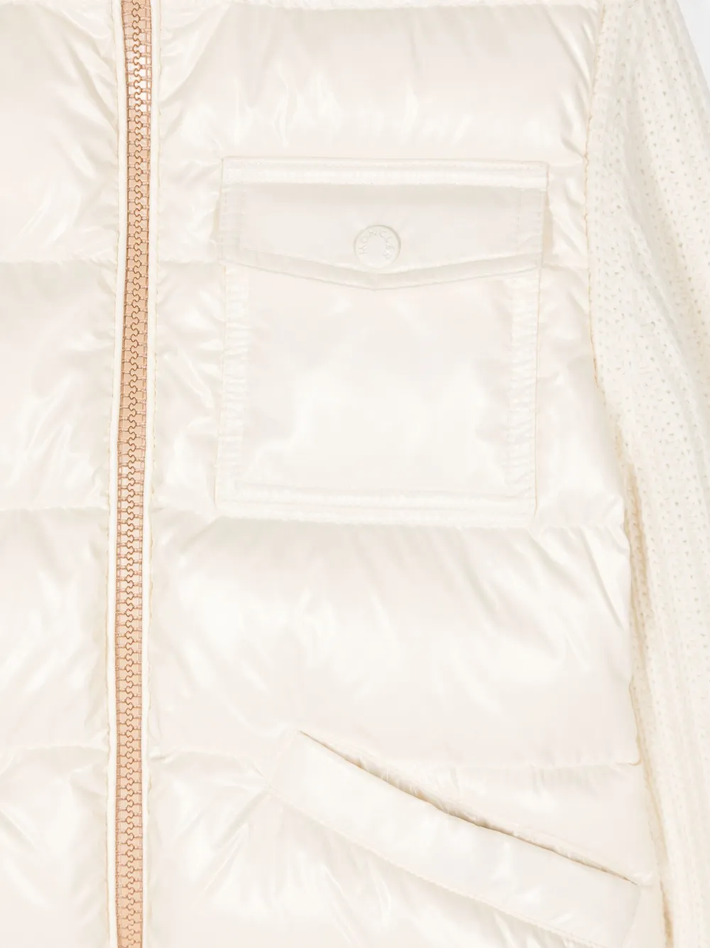 Moncler Enfant Jack met logopatch Beige