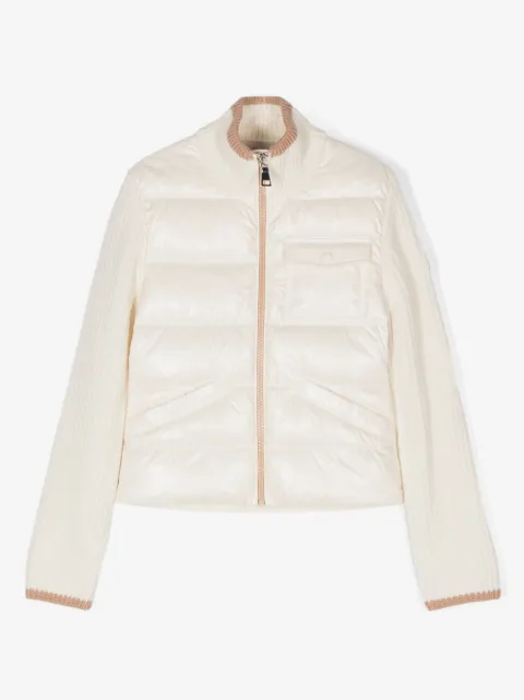 Moncler Enfant Jacke mit Logo-Patch