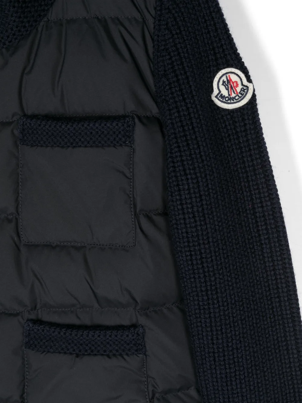 Moncler Enfant Jack met logopatch Blauw