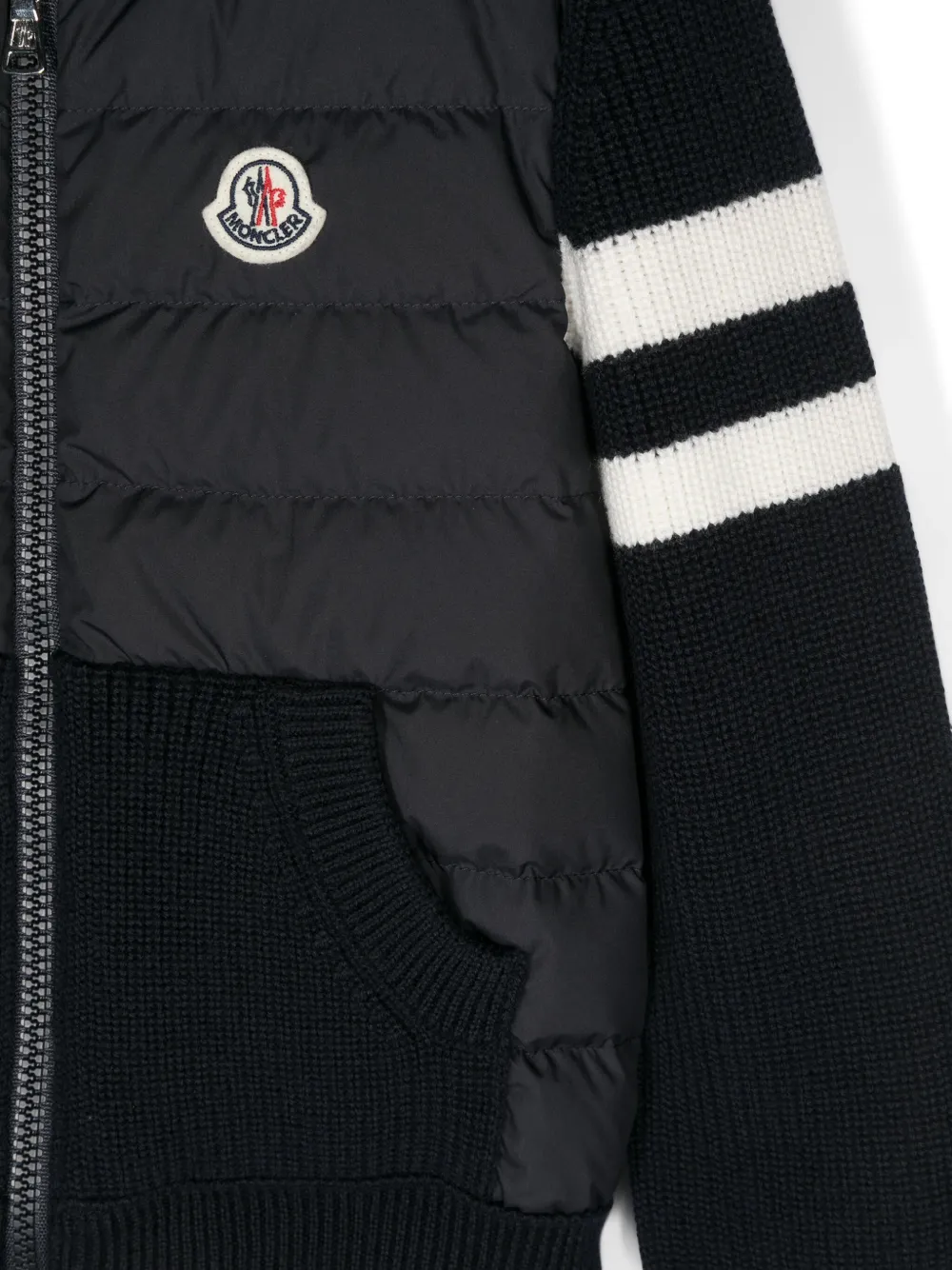 Moncler Enfant Jack met logopatch Blauw