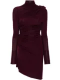 Atlein ruched midi dress - Red
