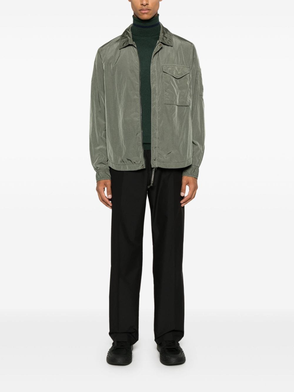 Shop C.p. Company Chrome-r Lens Overshirt In Green