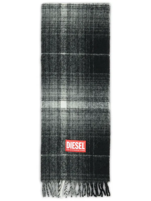 Knitted Scarf Diesel Scarves Diesel Cable Knit K-ALBA Scarf Unisex