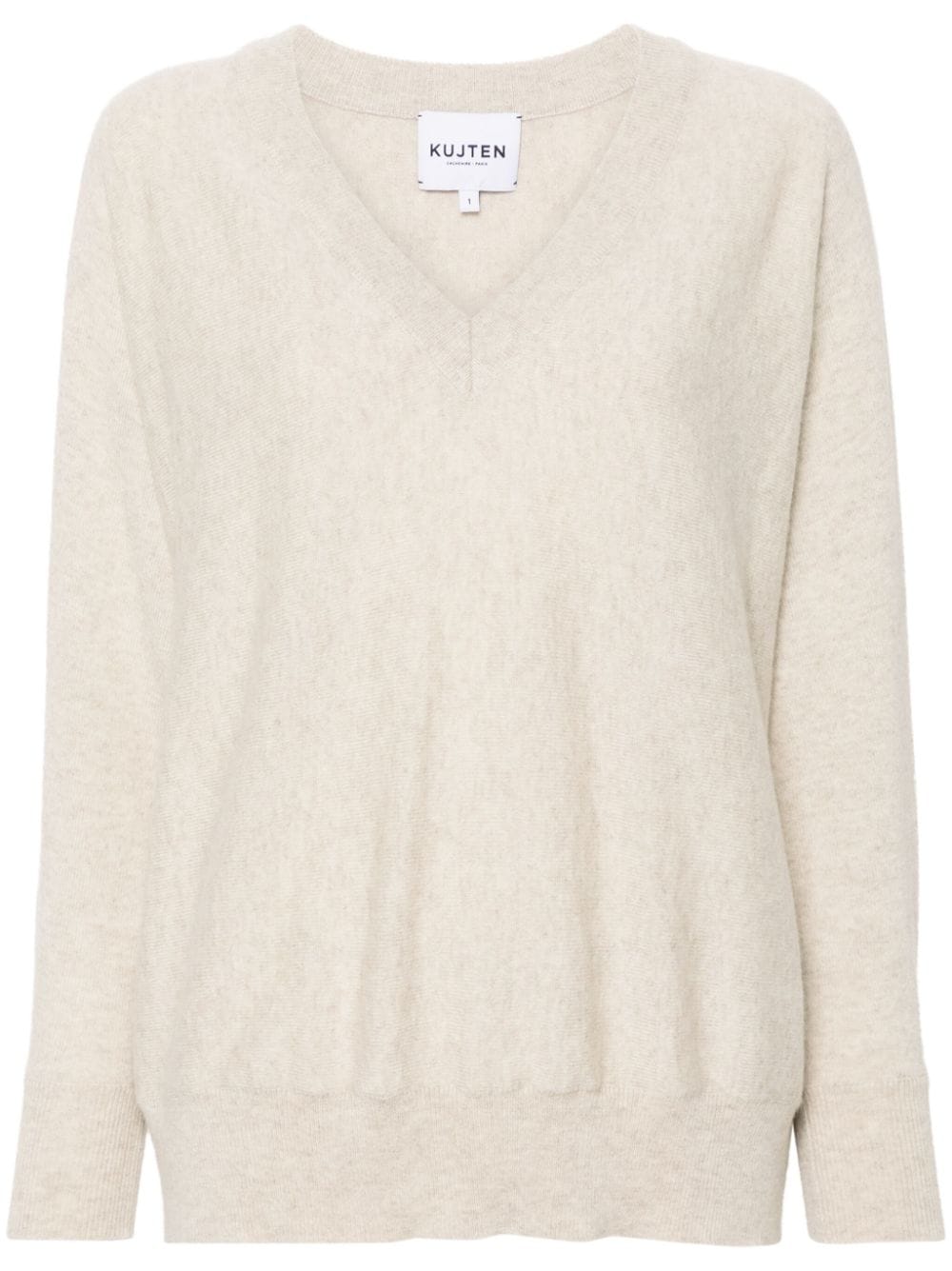 Shop Kujten Line Sweater In Neutrals