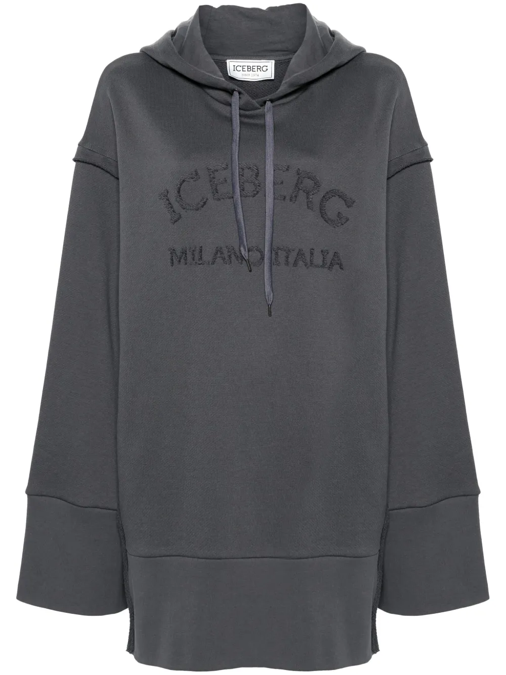 Iceberg Mini-jurk met geborduurd logo Grijs