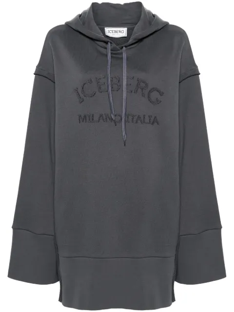 Iceberg logo-embroidered mini dress