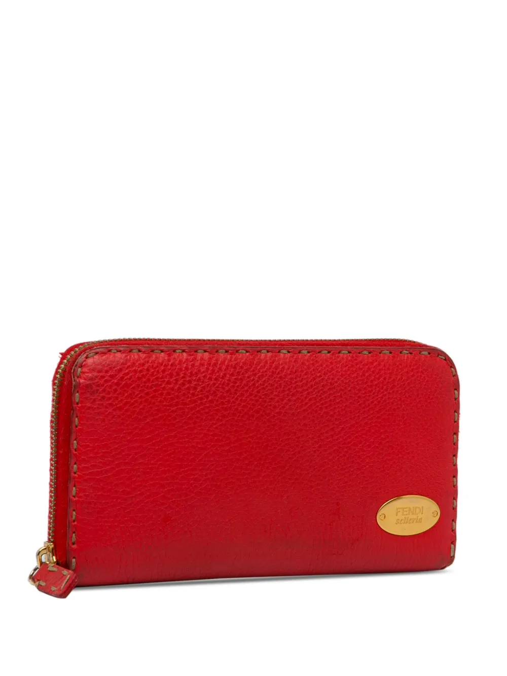 Fendi red wallet hotsell