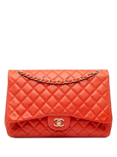 CHANEL Pre-Owned 2009-2010 Maxi Classic Lambskin Single Flap shoulder bag