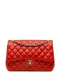 CHANEL Pre-Owned 2011 Jumbo Classic Lambskin Double Flap shoulder bag - Orange