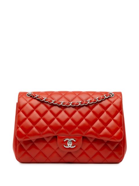 CHANEL 2011 Jumbo Classic Lambskin Double Flap shoulder bag Women