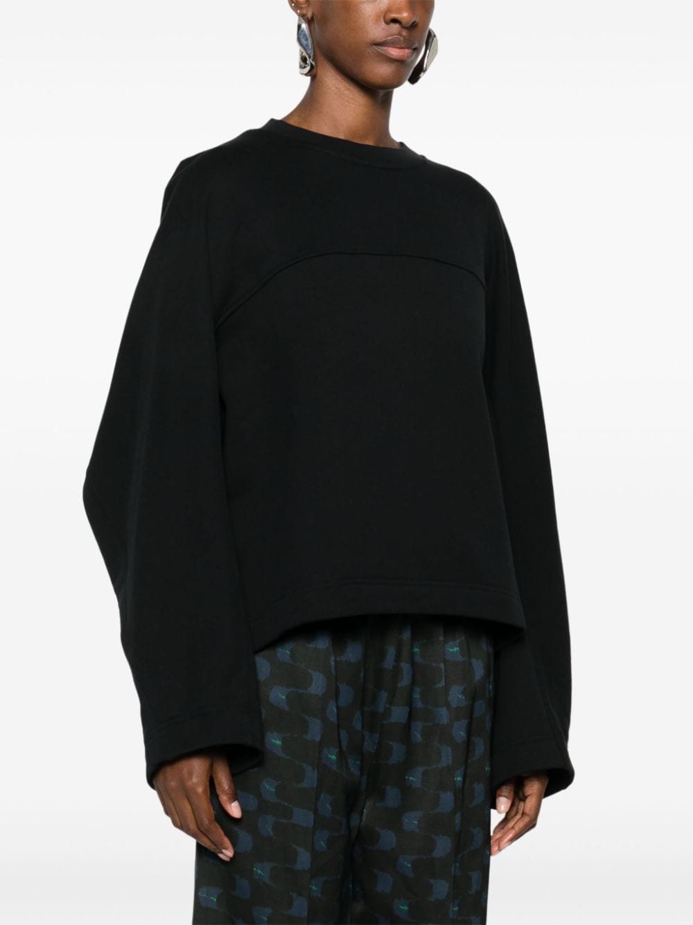 Shop Christian Wijnants Tuban Sweatshirt In Black