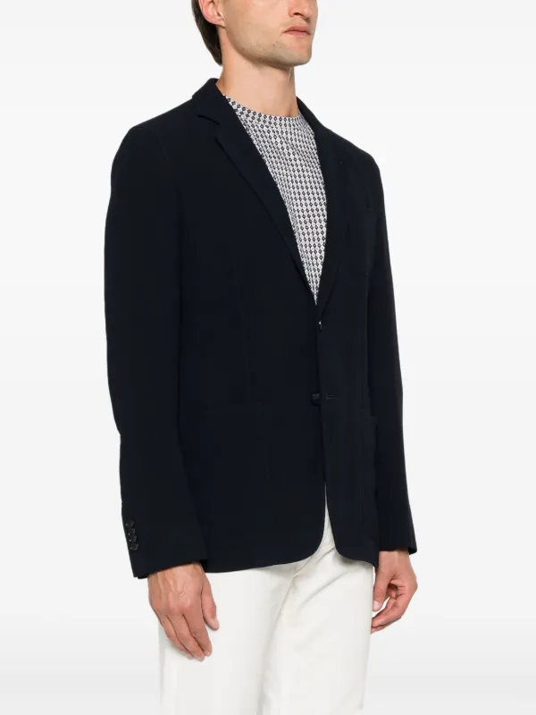 Giorgio Armani シングルジャケット | ブルー | FARFETCH JP Giorgio Armani シングルジャケット | ブルー | FARFETCH JP