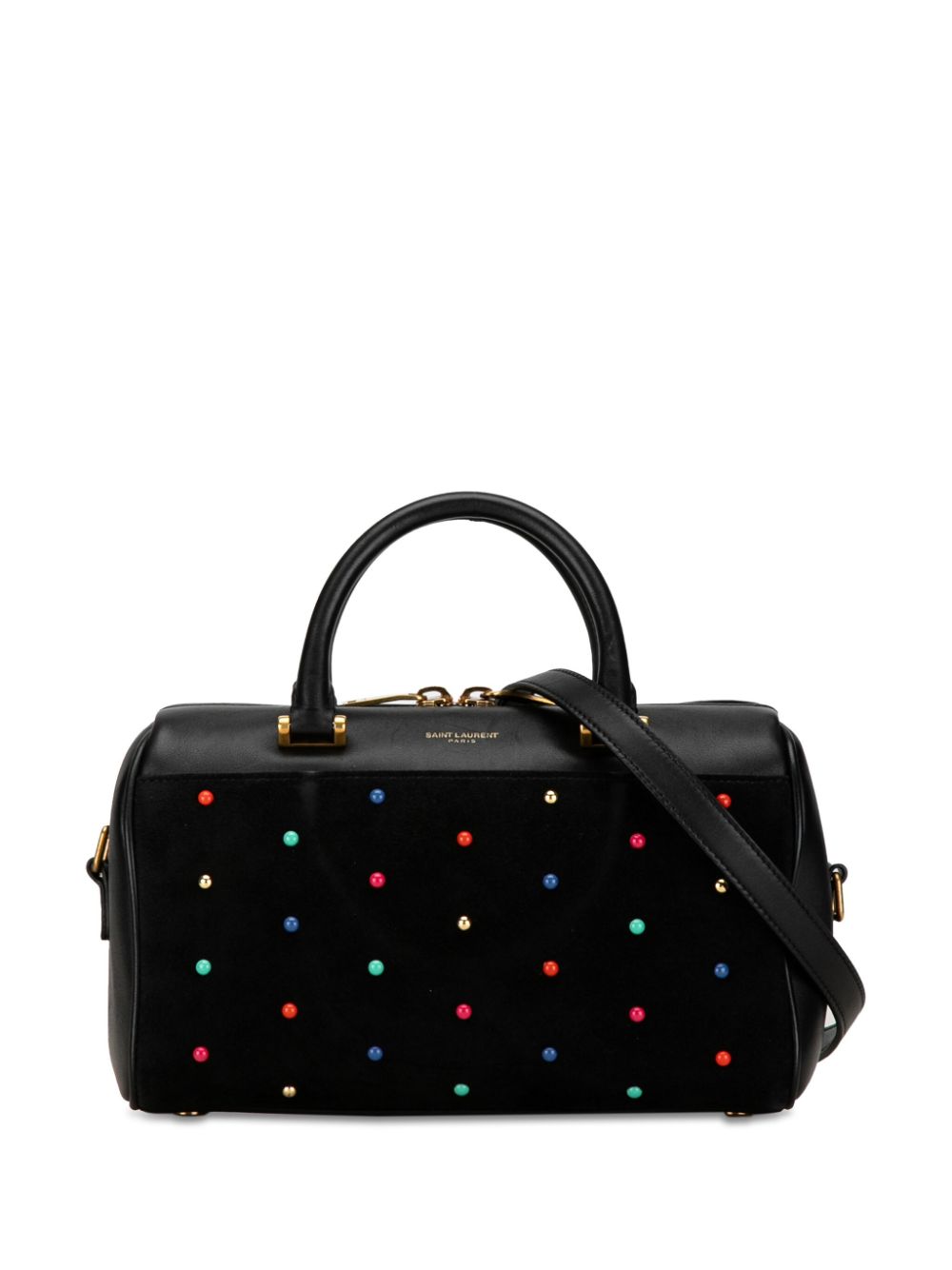 Saint Laurent Pre-Owned 2018 Studded Classic Baby Duffle Bag satchel - Zwart