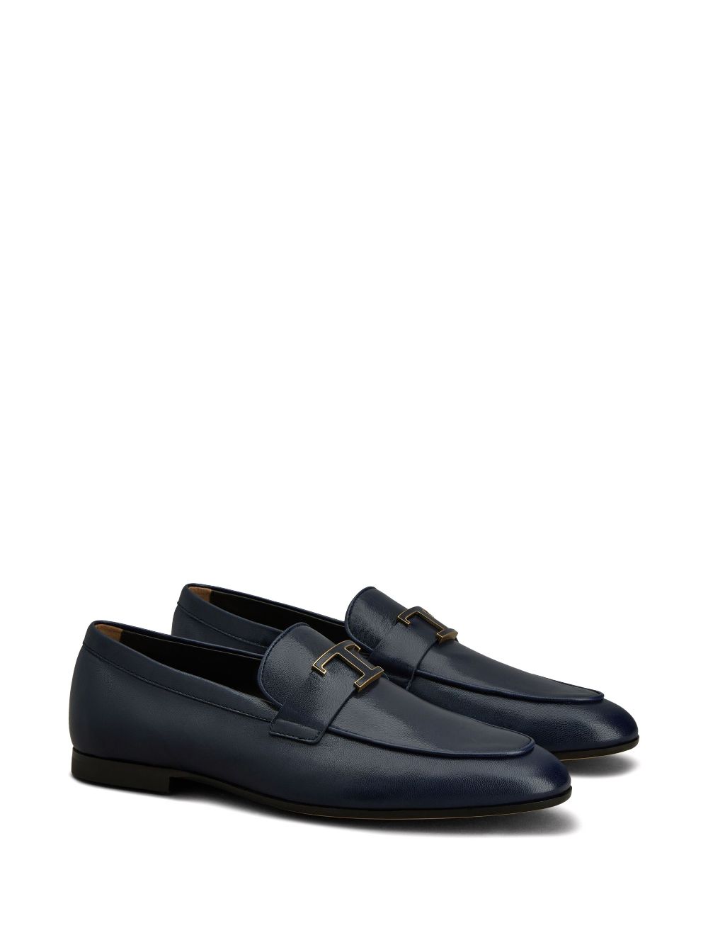 Tod's logo-plaque loafers Blue