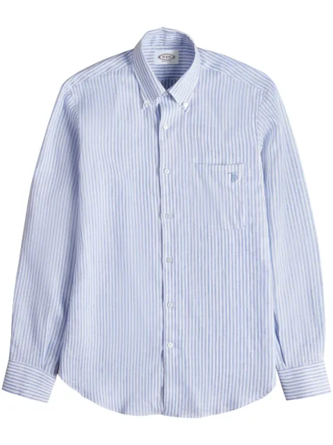 Tod's camisa con rayas estampadas