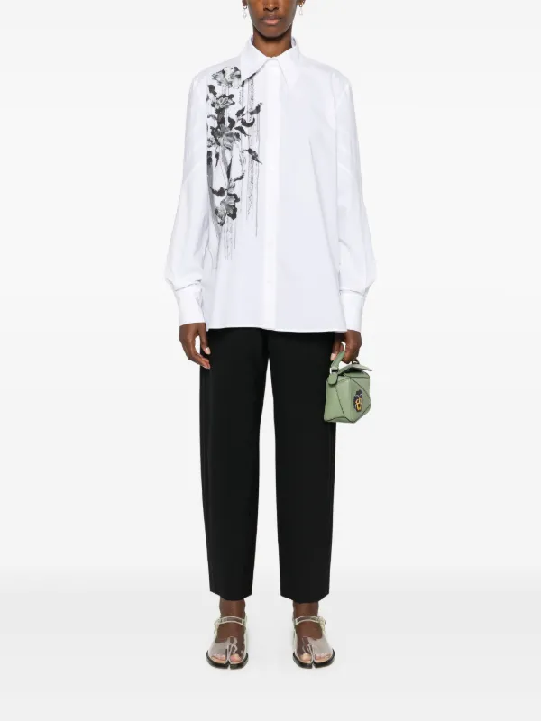 【関税込み】marni Logo embroidery pants Marni logo-embroidered Trousers | Black | FARFETCH