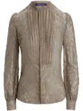 Ralph Lauren Collection beaded floral-lace blouse - Neutrals