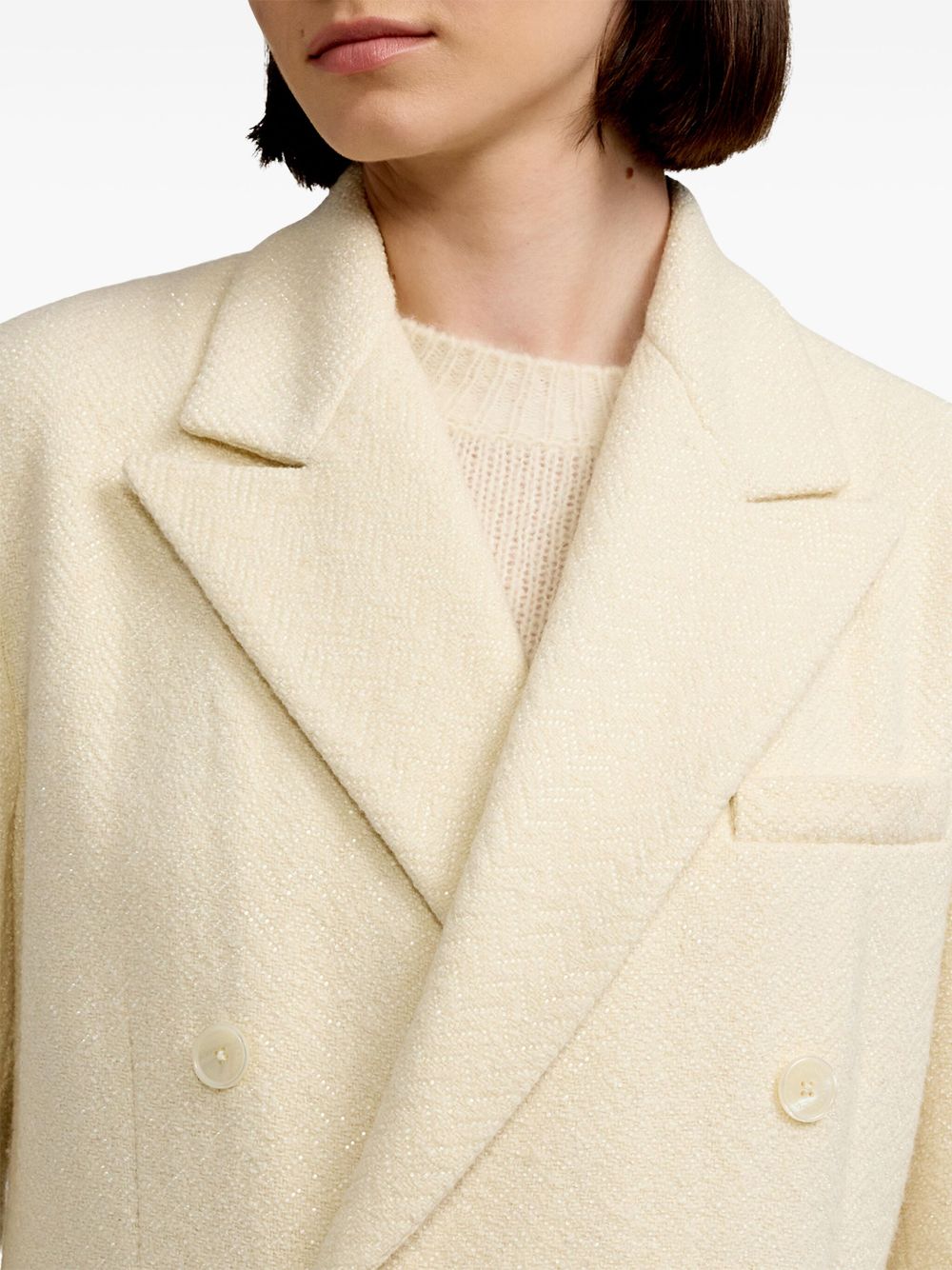 Get best discounts Ralph Lauren Collection herringbone double-breasted blazer Women