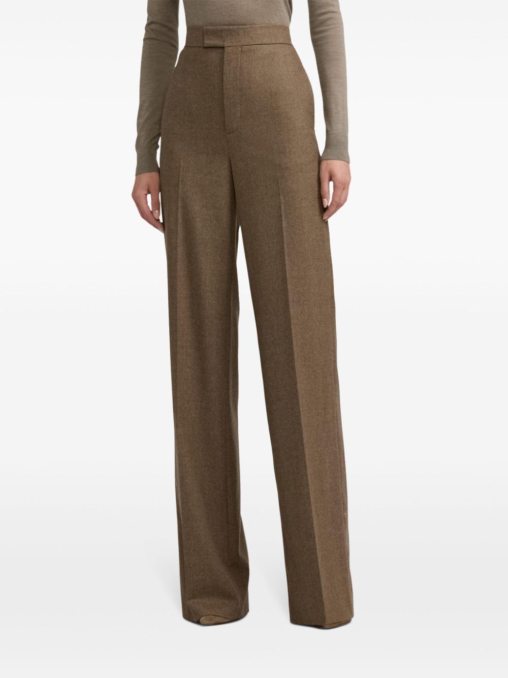 Ralph Lauren Collection Dean washed flannel trousers Women