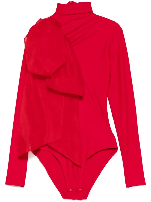 Atu Body Couture long-sleeve Bodysuit Red FARFETCH IN